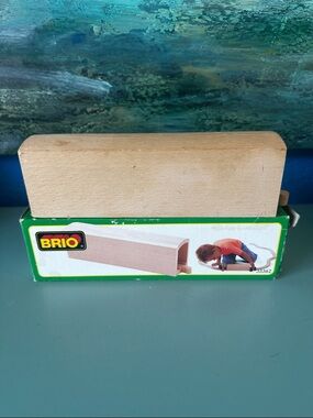 Vintage Brio in Original Box  Wooden Train Tunnel - Natural Wood